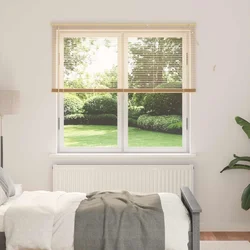 Venecijanska roleta Svijetlo smeđa s uzorkom 150 x 140 cm 25 mm