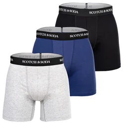 SCOTCH & SODA Boksarice temno modra/pegasto siva/črna