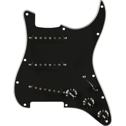 Fender Pre-Wired Strat SSS Pure Vintage 59 Black Pickguard