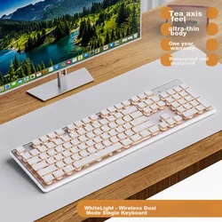 Ewadn Tastatura, Bluetooth, Bežična, Bela