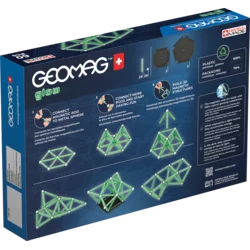Geomag Geomag Glow magnetna konstrukcijska igrača, 60 delov