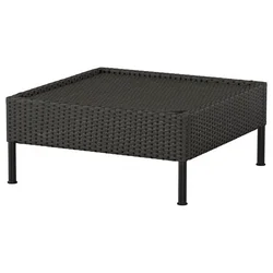 VITTSKÄR Jednosed za modularnu sofu, plastični ratan napolju/tamnosiva