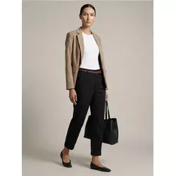 Sinsay - Chino pantalone sa kaišem - crno