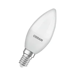 OSRAM LED Classic Star, sveča, mat, E14, 3,3 W, 4.000 K - bela mat barva - Plastika