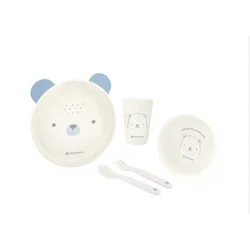 KikkaBoo set posuđa 4 dela bear with me blue ( KKB40136 )