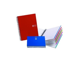 MIQUELRIUS špiralni A5 zvezek Note book 6, rdeč
