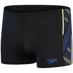 Mens swimsuit speedo tech panel aquashort black/chroma blue/spritz s