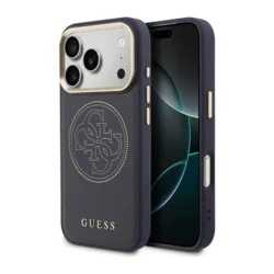 Maska Guess Perforated 4G MagSafe za iPhone 17 Pro/ 18 Pro tamno plava