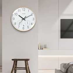 Timess Zidni sat, 36 cm, Zlatne boje