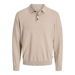 JACK & JONES Pulover JJEBasic bež