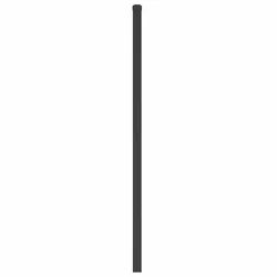 Vidaxl Kovinsko nadomestno vzglavje črno 100 cm