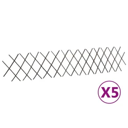 Vidaxl Mrežaste ograje iz vrbe 5 kosov 180x30 cm
