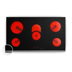 Klarstein Verosteel keramična kuhalna plošča, Minimalistična, zmogljiva, 5 kuhališč, 8400 V, 90 cm