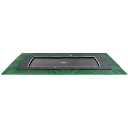 Trampolin s površino za doskok Dynamic GroundLevel Black Exit Toys vgradni 275*458 cm črn