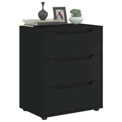 Komoda VISNES crna 60x40x73 cm izrađeno drvo