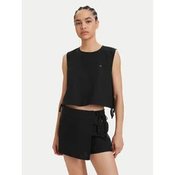 Tommy Jeans Top DW0DW22779 Črna Regular Fit
