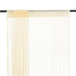Končane Zavjese 2 kom 140x250 cm Krem