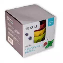 TEXELL set keramičkih činija 3/1 TCB-S210