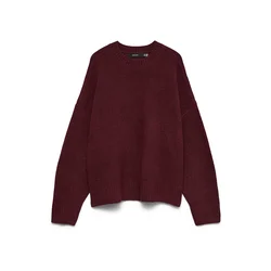 Vero Moda Petite Pulover VMBOOM rubin rdeča