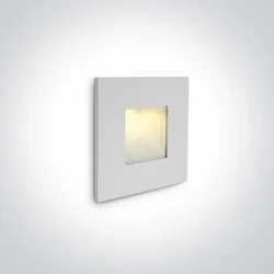 UGRADBENA ZIDNA SVJETILJKA LED 1W/80lM/3000K/IP44/85x85mm/BIJELA