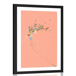 Plakat s paspartujem preprosta lepota rastlin - 20x30 no frame