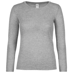 MAJICA DUGI RUKAVI B&C #E150/WOMEN LSL SVIJETLO SIVA M