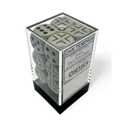 Kockice Chessex - Opaque - Germany War Dice - Dark Grey-Black - Dice Block 16mm (12)