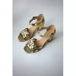 Obuca Trend Ženske sandale na štiklu Olivija 32656, Zlatne boje