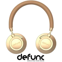 Defunc Naglavne slušake Bluetooth Plus, Zlate