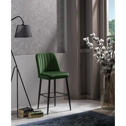 Hanah Home Set 4 barske stolice Vento Zeleno-Crni