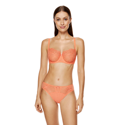 Gorteks Pamela embroidered soft bra peac