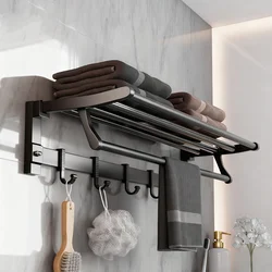 Xinpei Držač za peškire, 60 cm, Crni