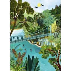 Pieces & Peace - Puzzle Blue Pools NZ - 500 kosov