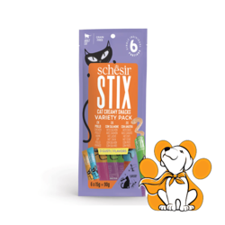 Schesir Stix Cat Creamy Snacks Mix 6x15g, Pakovanje Sa Više Ukusa
