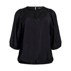 Zizzi Bluza črna