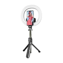 Puluz Selfie palica/tripod z LED obročem