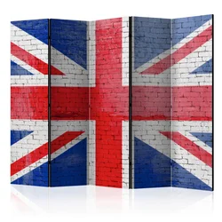 artgeist Paravan British Flag I, 5-Delni, Dvostranski