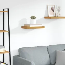 Polica na zidu Zidne Smeđa 40 x 23,5 x 4 cm Konstruirano drvo