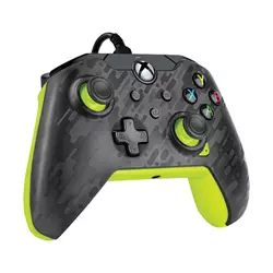 Gamepad PDP Wired Controller - Electric Carbon - Yellow