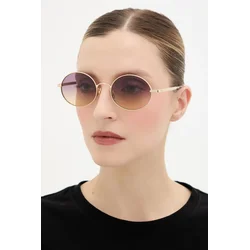 Sončna očala Chloé ženska, zlata barva, CH0326S