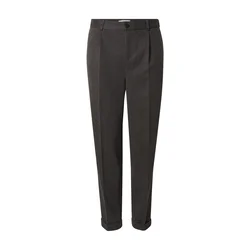 DAN FOX APPAREL Hlače na rob Alper temno siva