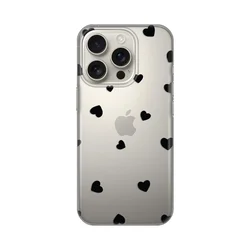 Torbica Silikonska Print Skin za iPhone 16 Pro 6.3 Hearts