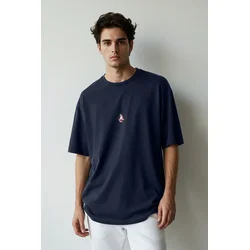 Trendyol Muška majica Tmnss23Ts00243, Tamnoplava