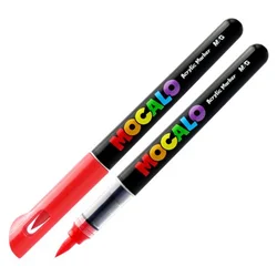 Akrilni marker M&G MOCALO, s čopičem - rdeč 235