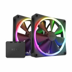 NZXT F140 RGB Twin Pack 140mm ventilator crni (RF-R14DF-B1)