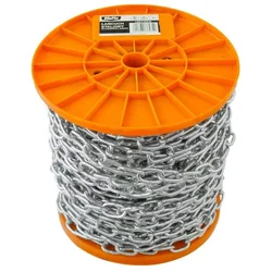 shumee KORT KEDJA D-1 4MM GALVANISERAD MÄTARE - 43 MB - LAN 4 STZ M