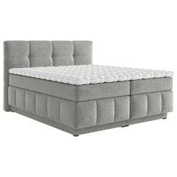 Carryhome BOXSPRING POSTELJA 160 cm x 200 cm , tekstil siva