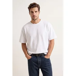 Trendyol Muška majica Tmnss26Ts00010, Bela