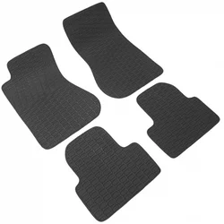 Rubber car mats according to template