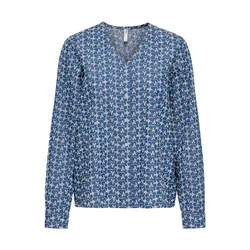 ONLY Bluza modra/bela